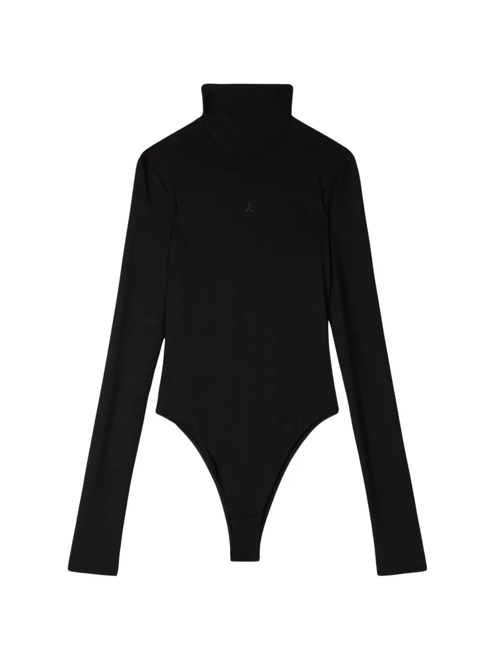 Patrizia Pepe high-neck long-sleeve bodysuit Zwart