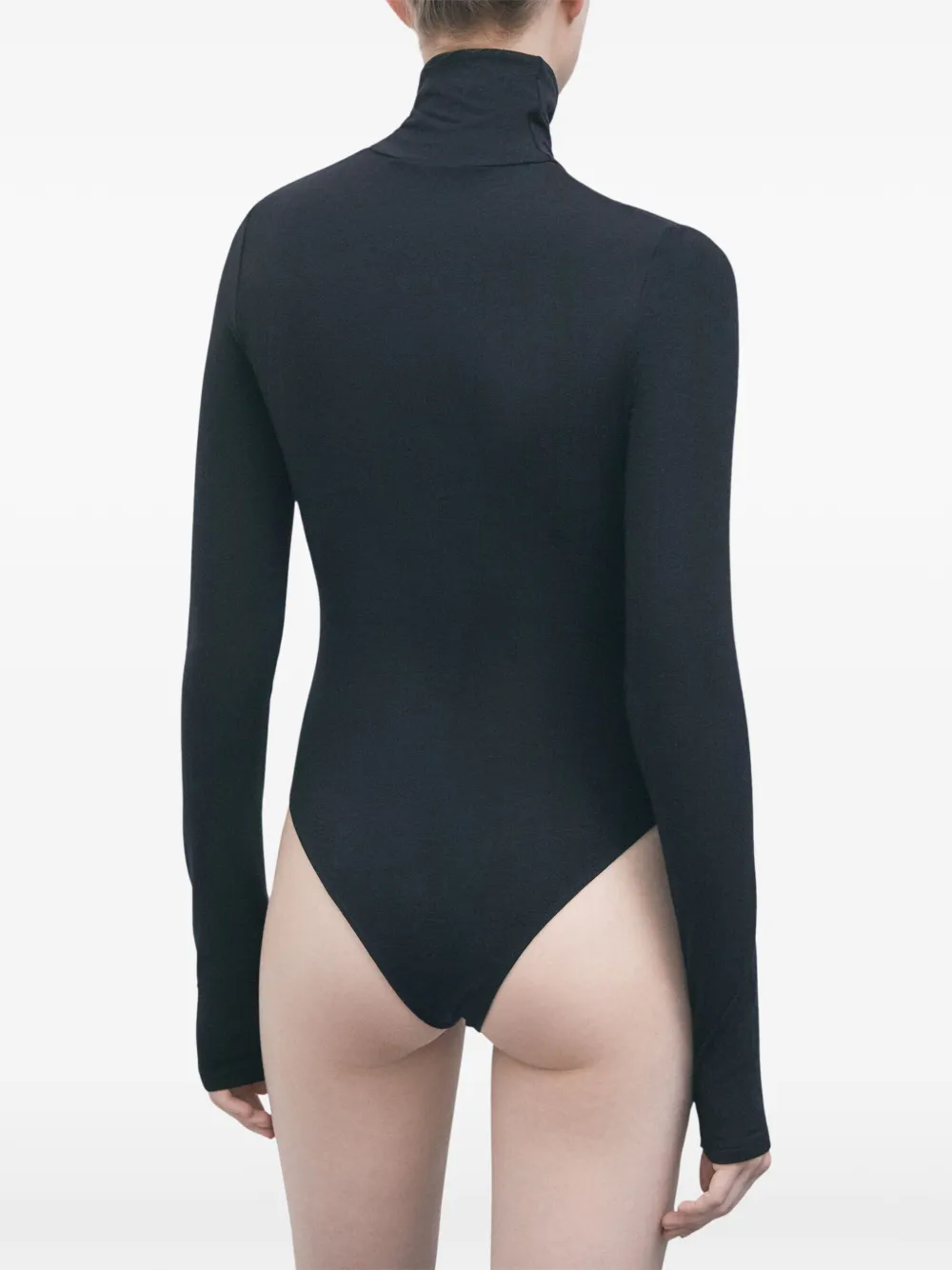 Patrizia Pepe high-neck long-sleeve bodysuit Zwart