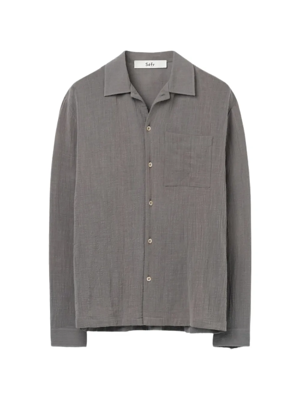 Séfr Everyday textured-finish shirt