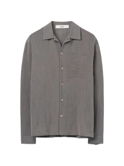 Séfr Everyday textured-finish shirt