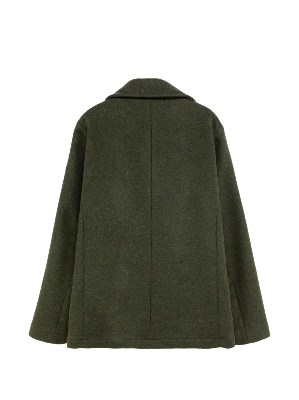 Roy Rogers Melton double-breasted pea coat Groen