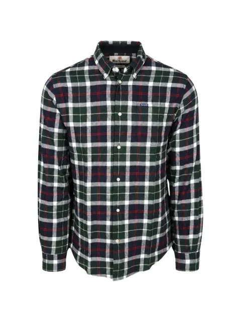 Barbour camisa con motivo de cuadros tartán y botones