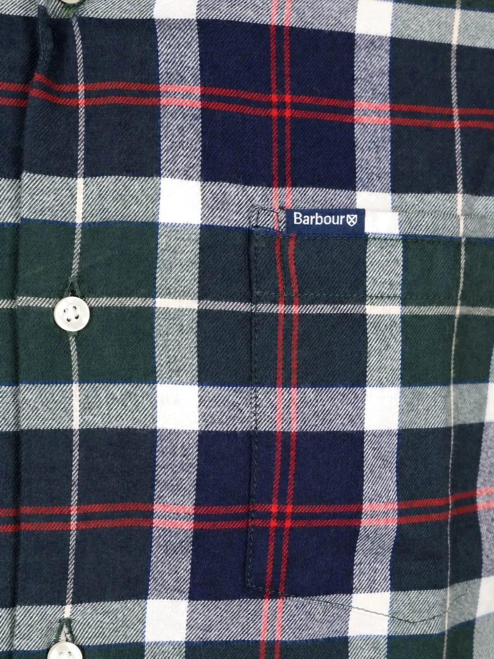 Barbour tartan-pattern button-fastening shirt Blauw