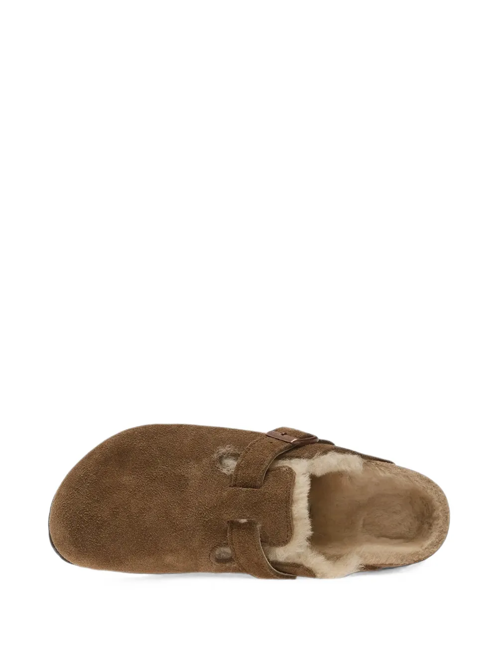 Birkenstock Boston lammy klompen Bruin