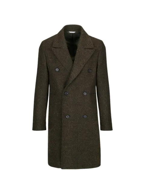 Manuel Ritz herringbone double-breasted coat