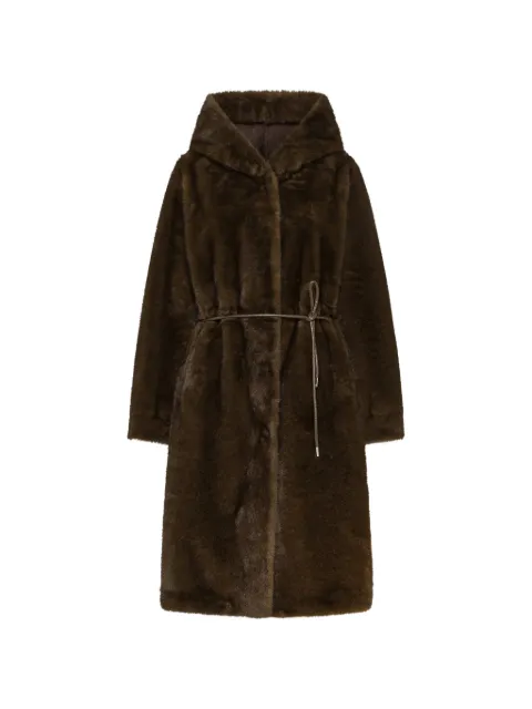 Seventy faux-fur hooded coat