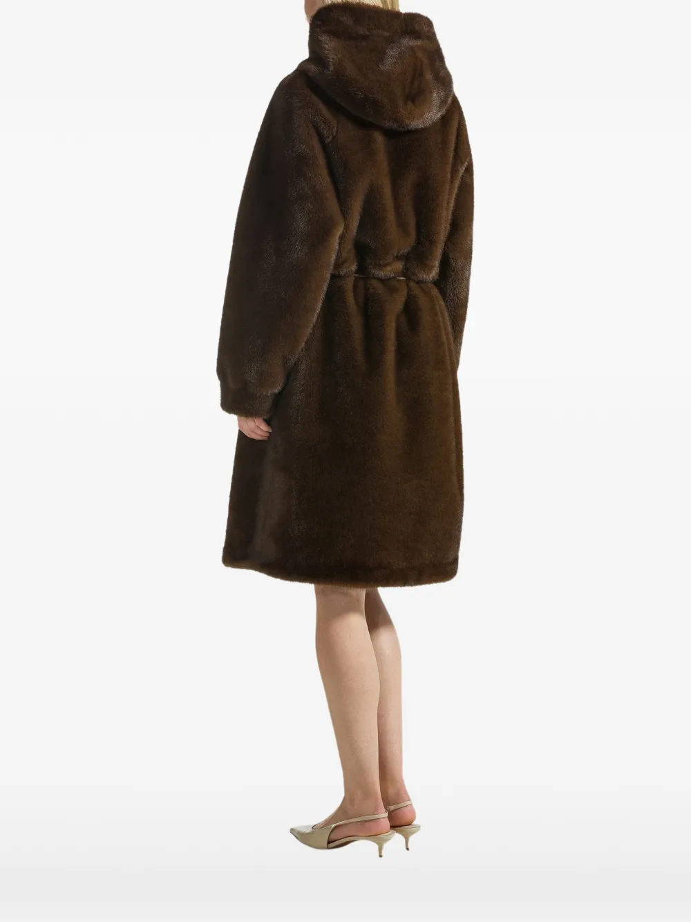 Seventy Jas van imitatiebont Bruin