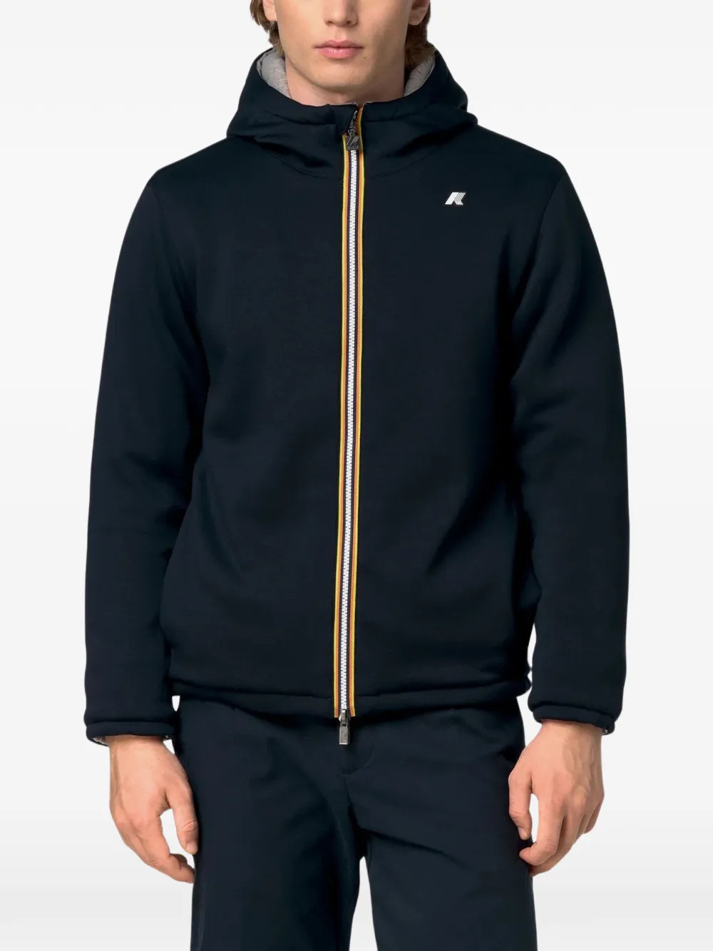 K-Way Jack Light Spacer omkeerbaar jack met capuchon Blauw