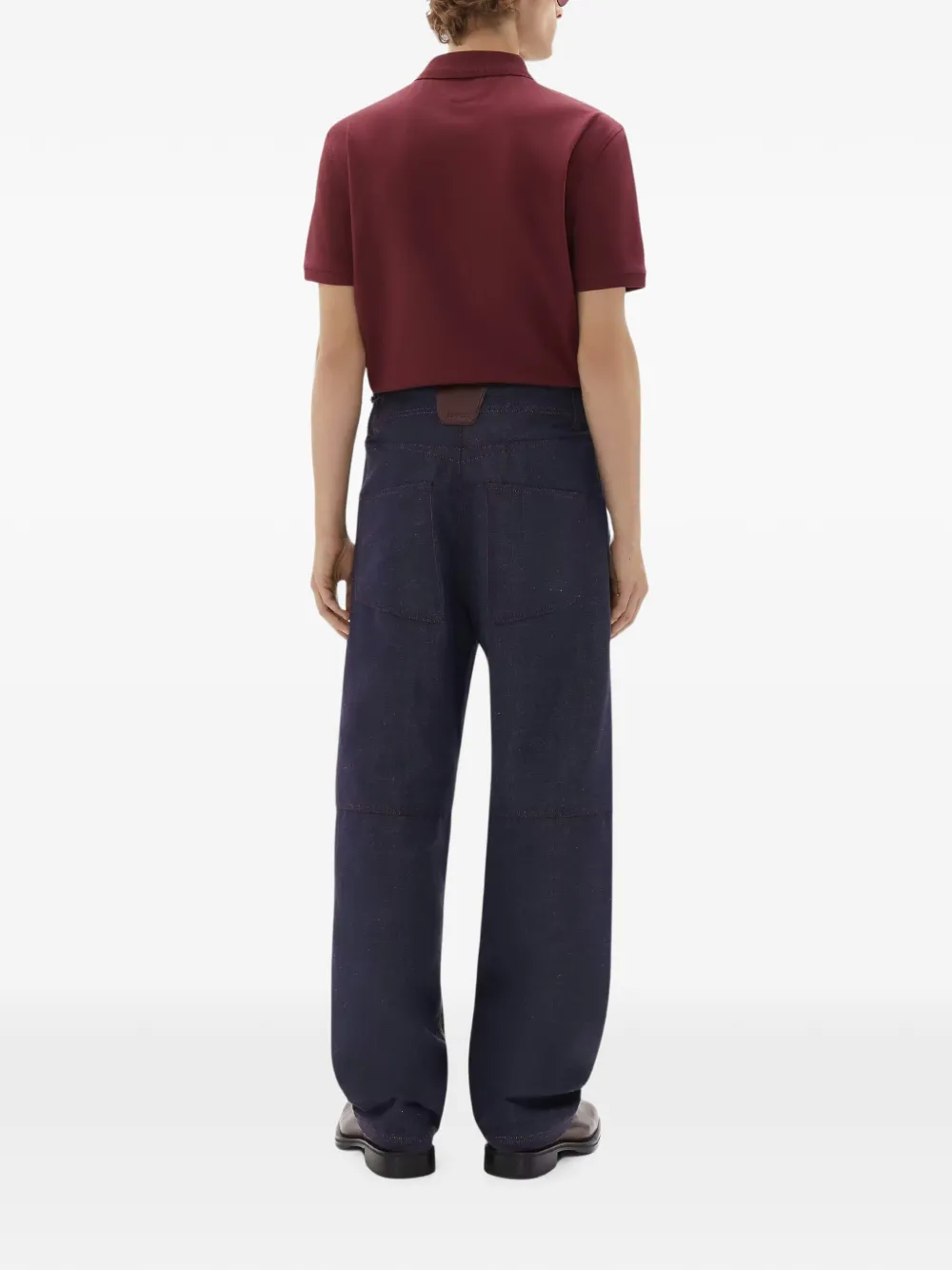 Ferrari Poloshirt met geborduurd logo Rood
