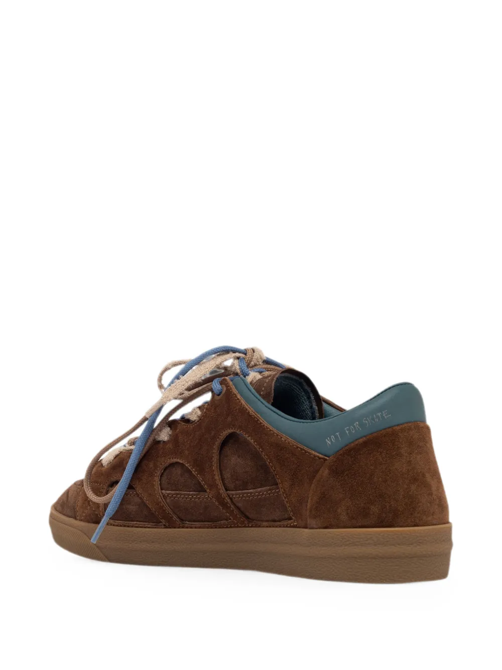 SANTHA Love Park suede cut-out sneakers Bruin