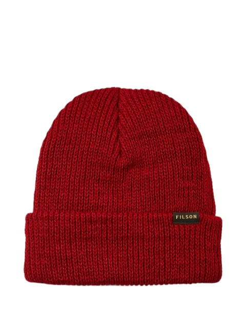 Filson ribbed-knit wool beanie hat