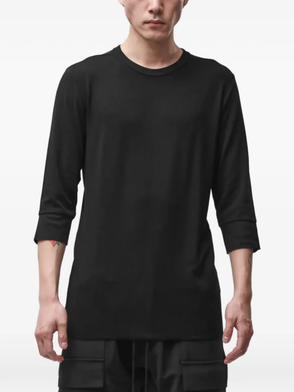 Thom Krom T-shirt met ronde hals Zwart