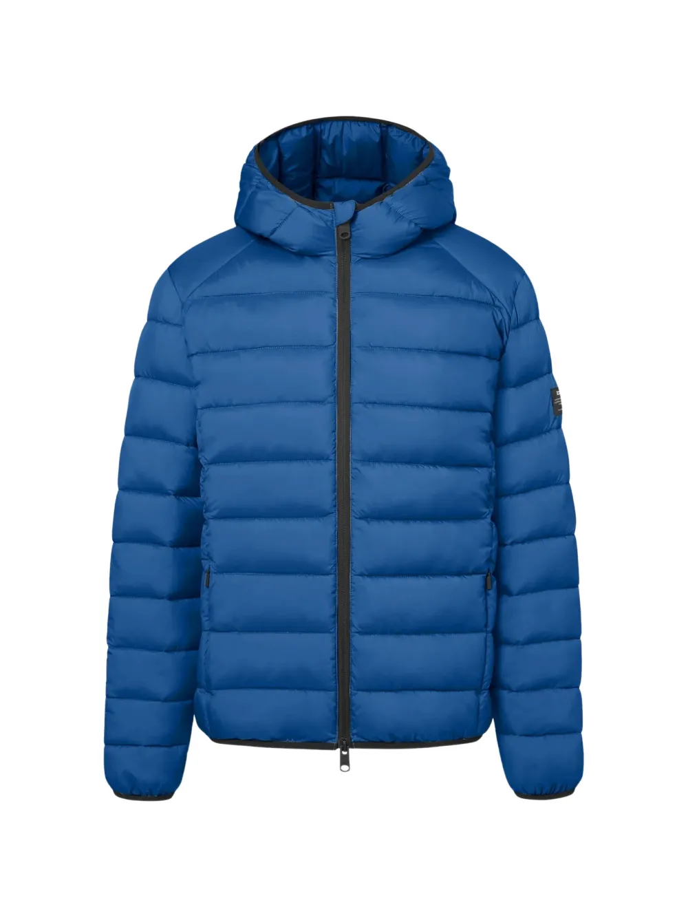 Ecoalf Aspenalf Hooded Quilted Jacket In Blue