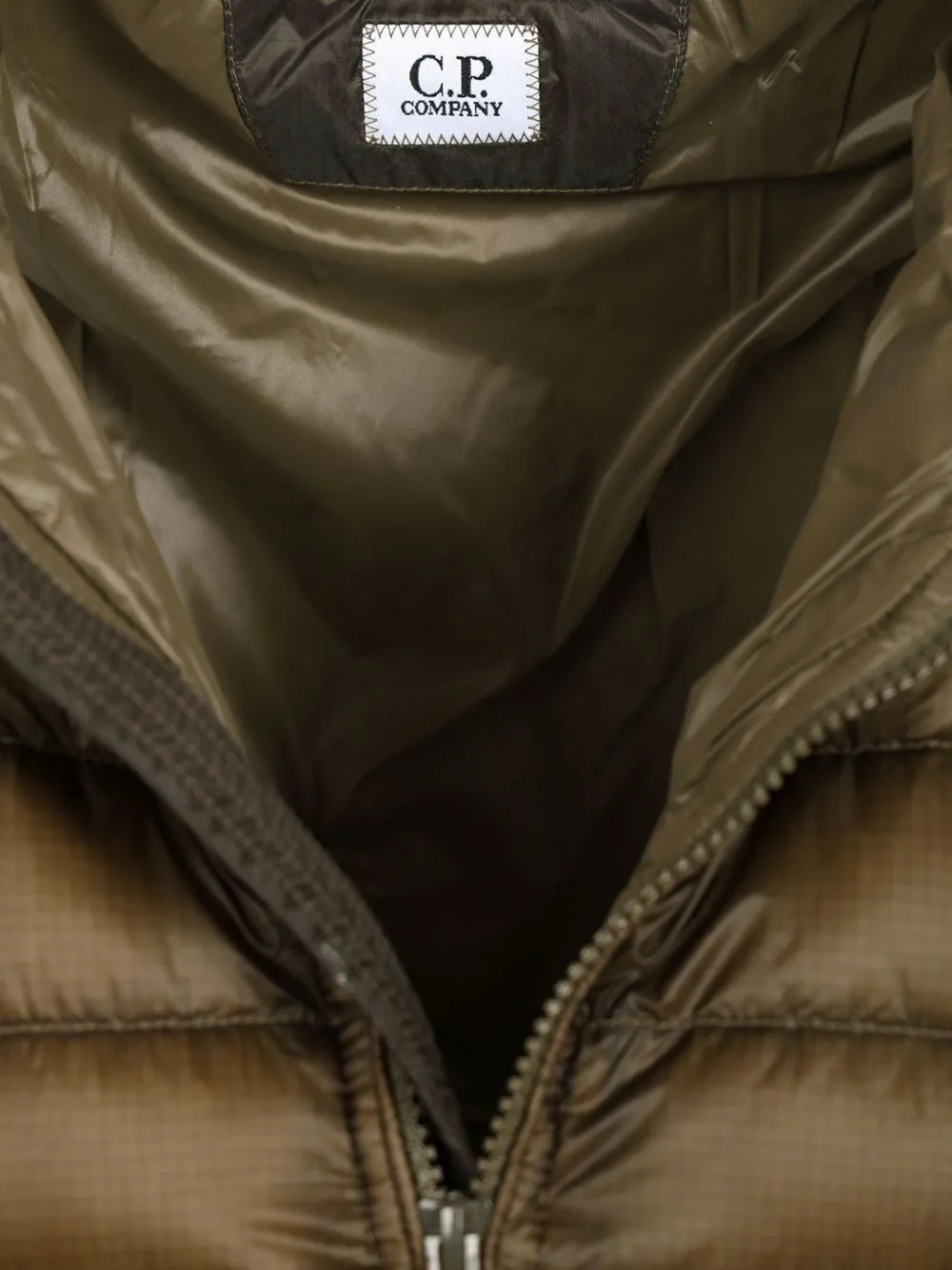 C.P. Company Goggle gewatteerde jas met capuchon Groen
