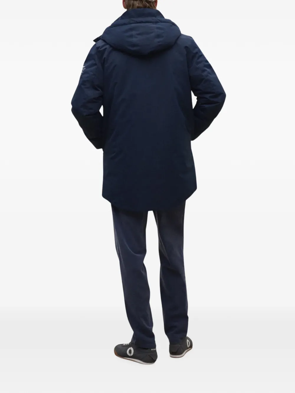 Ecoalf Parko jas met capuchon en rits Blauw