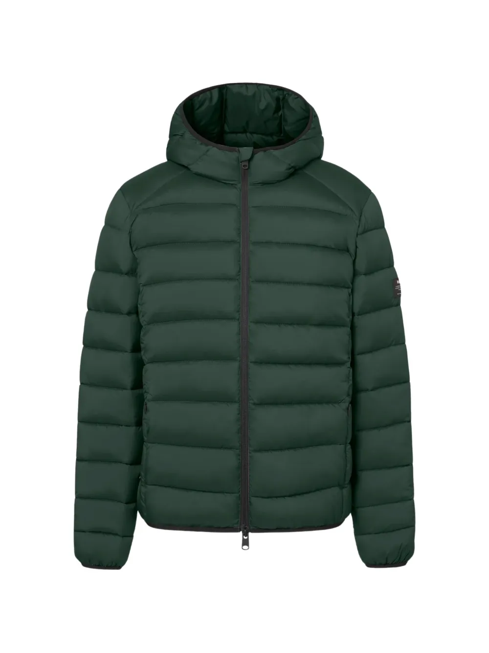 Ecoalf Hooded Quilted Jacket In Green