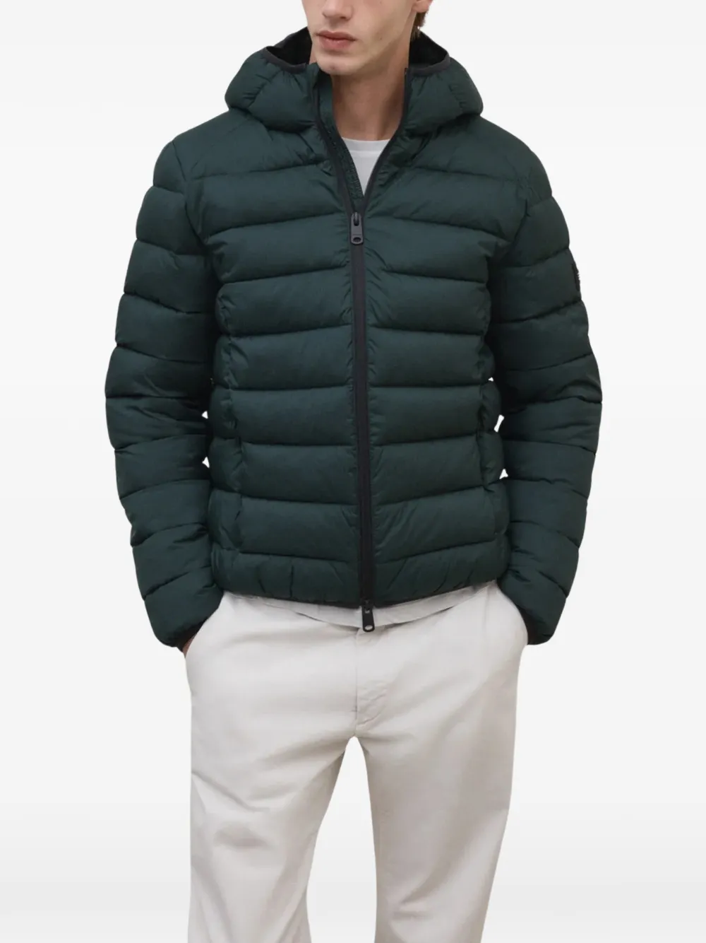 Ecoalf Gevoerd jack met capuchon Groen
