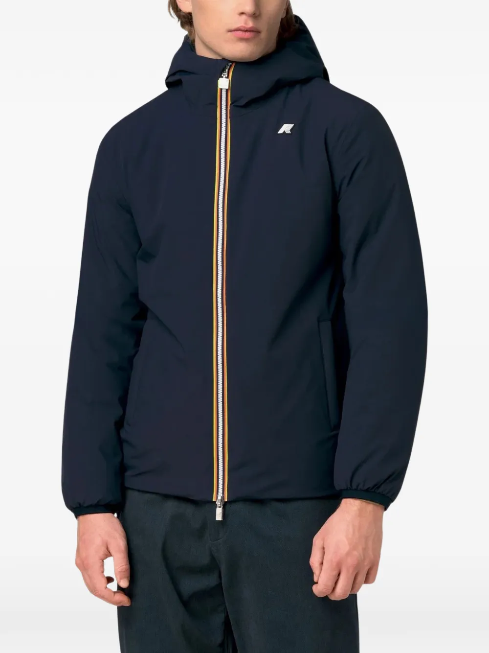 K-Way Jack St Warm omkeerbare jas met capuchon Blauw