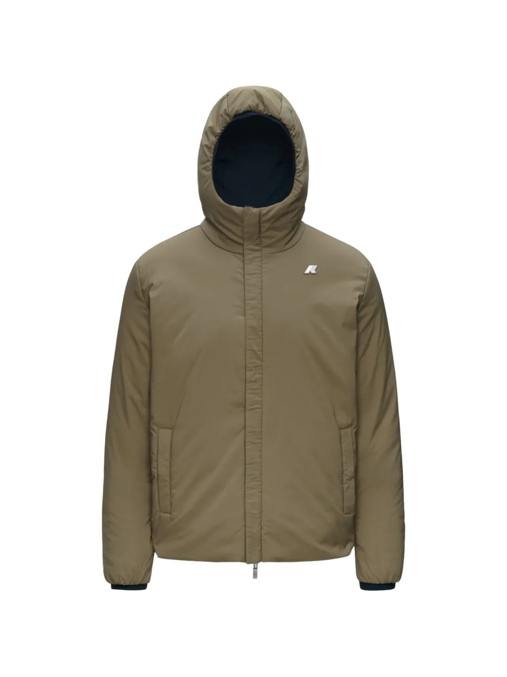 K-Way Jack St Warm omkeerbare jas met capuchon Blauw