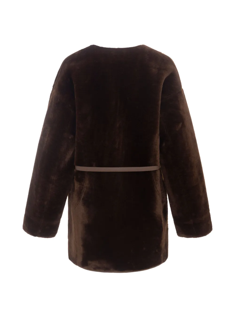 Urbancode Mantel met ceintuur Bruin
