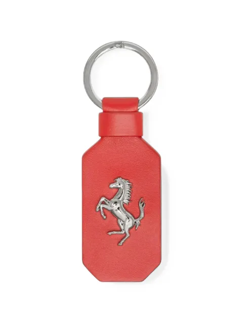 Ferrari Prancing Horse leather keyring