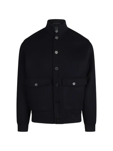 Paltò high-neck button-up jacket