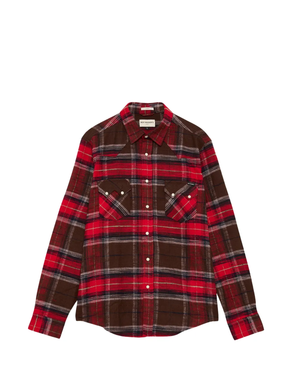 Roy Rogers Western Check-pattern Shirt In Red