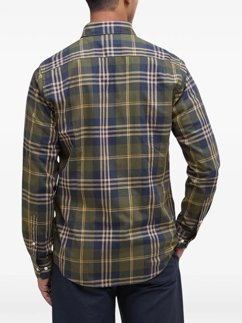 Barbour Edgar geruit overhemd met button-downkraag Groen