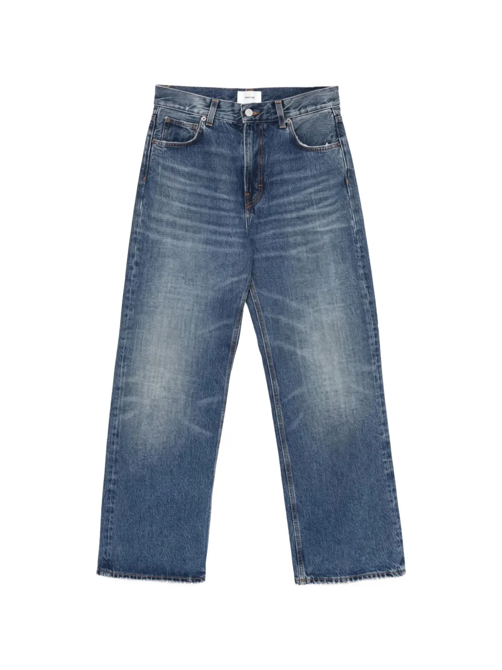 Haikure faded straight-leg jeans - Blu