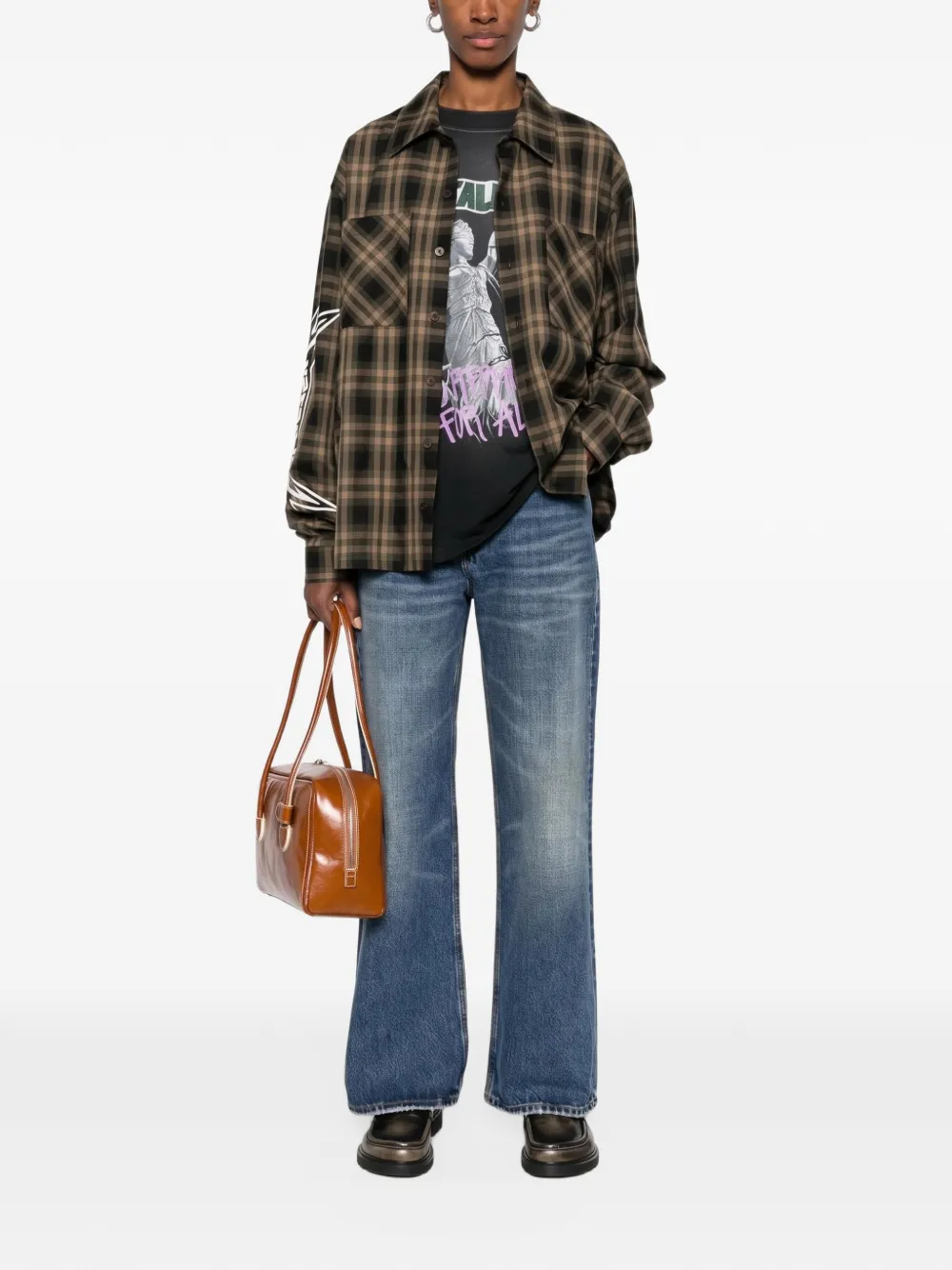 Haikure faded straight-leg jeans Blauw