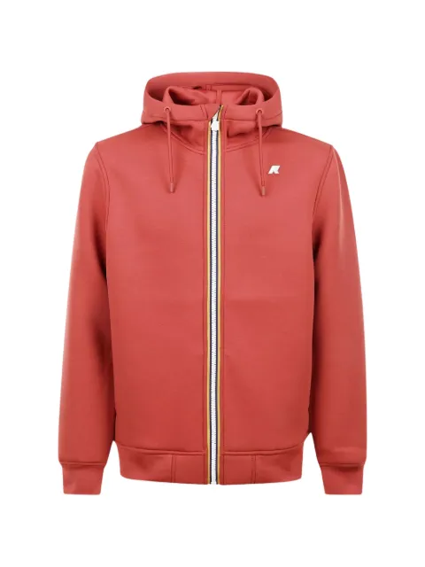 K-Way Rainer Spacer logo-patch zip-up hoodie