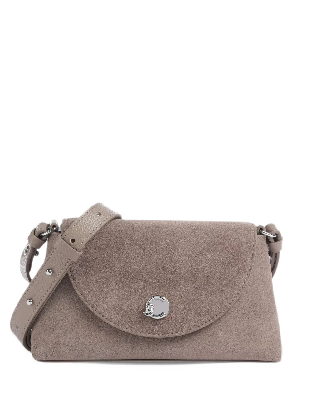 Coccinelle Nikla suede leather shoulder bag - Toni neutri