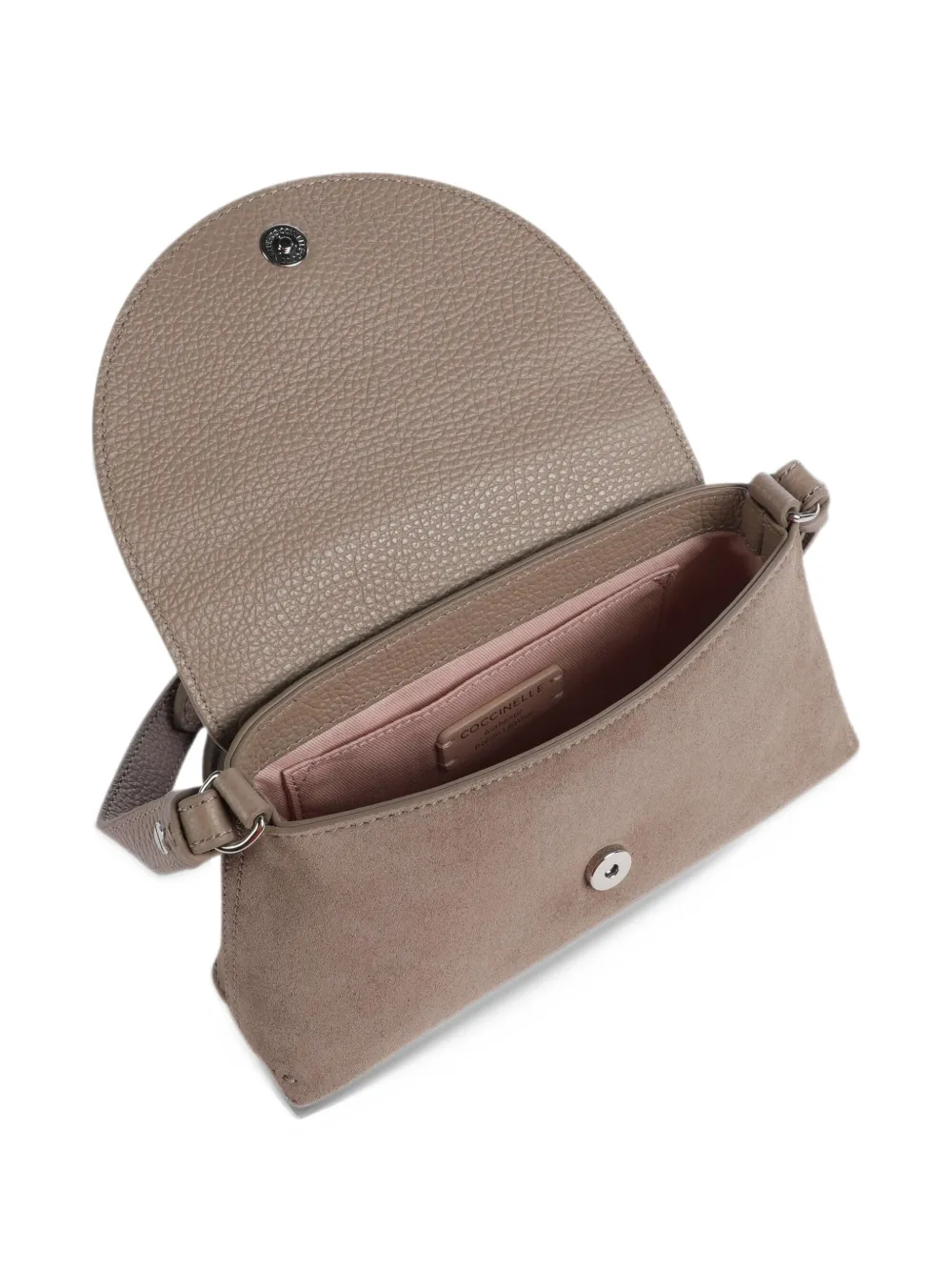 Coccinelle Nikla suède schoudertas Beige