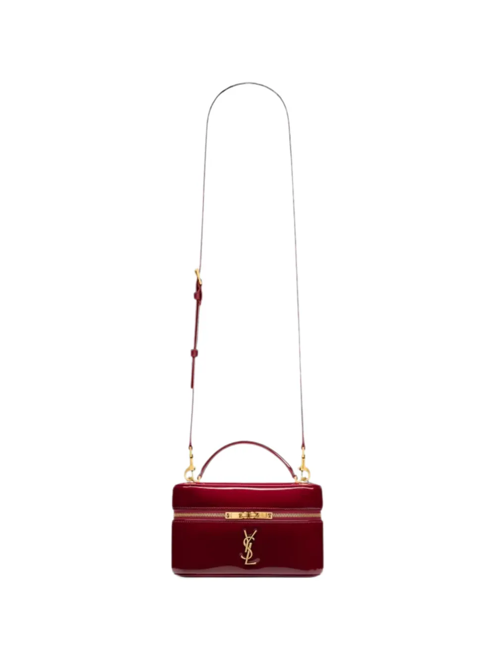 Saint Laurent Gaby Kosmetiktasche aus Lackleder - Rot