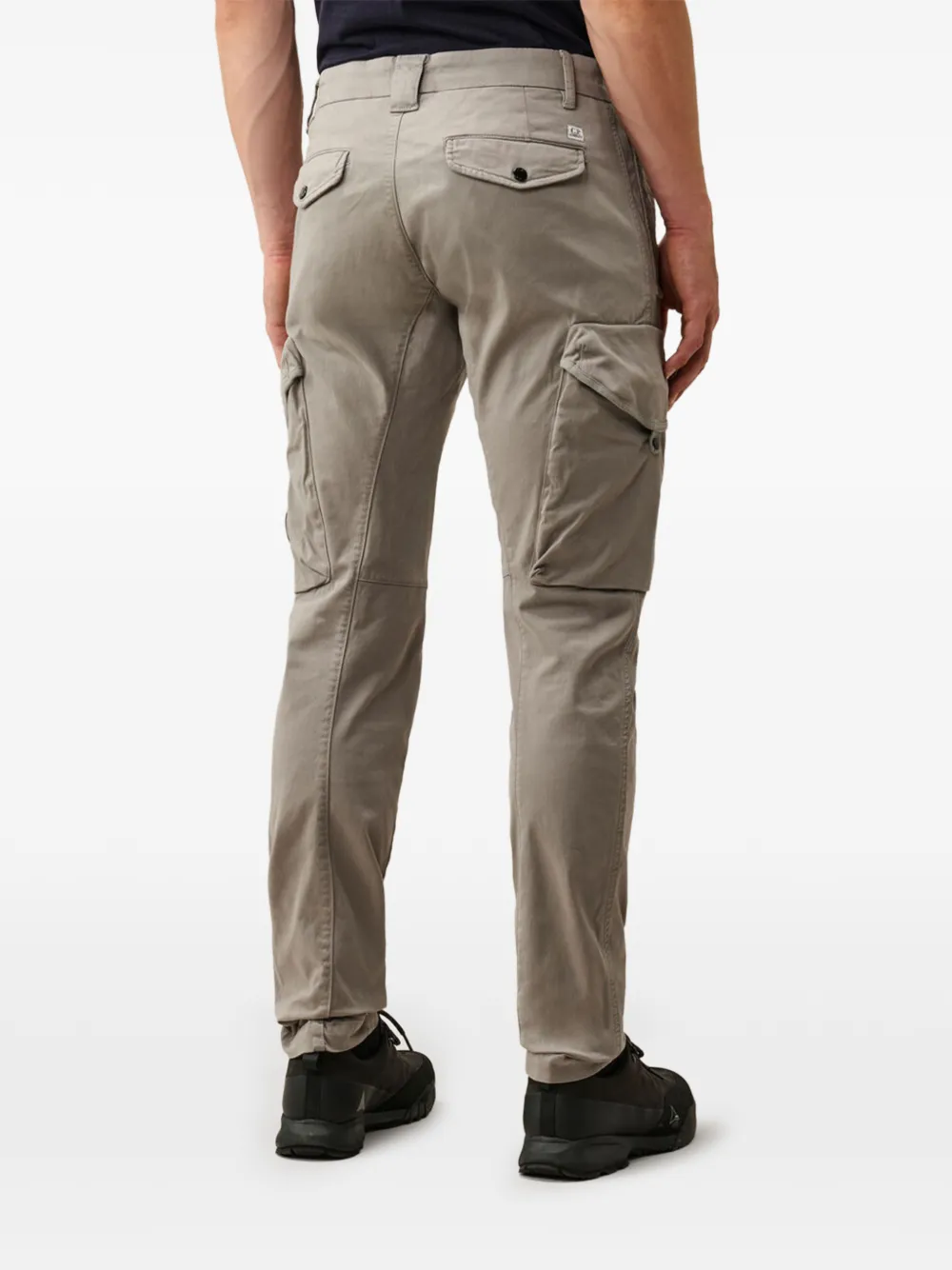 C.P. Company stretch sateen Lens ergonomic cargo pants Beige