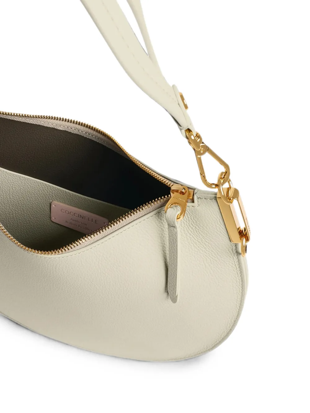 Coccinelle Sunup shopper van bewerkt leer Groen