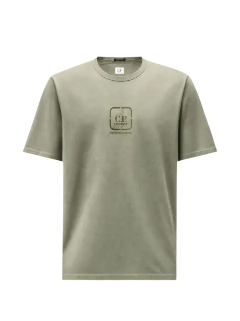 C.P. Company Metropolis Series mercerized-jersey short-sleeve crew-neck logo-badge T-shirt