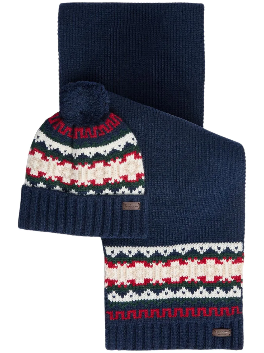 Barbour Kane muts en sjaal Blauw