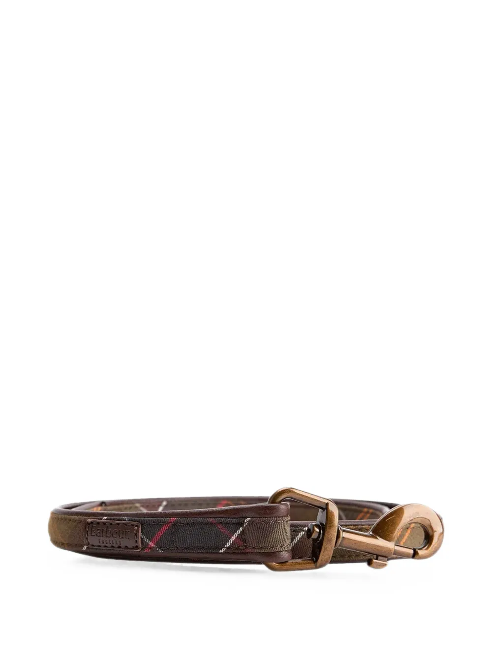 Barbour Hundeleine mit Schottenkaro-Print - Braun