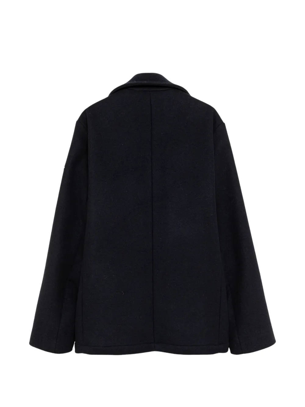 Roy Rogers Melton double-breasted pea coat Blauw