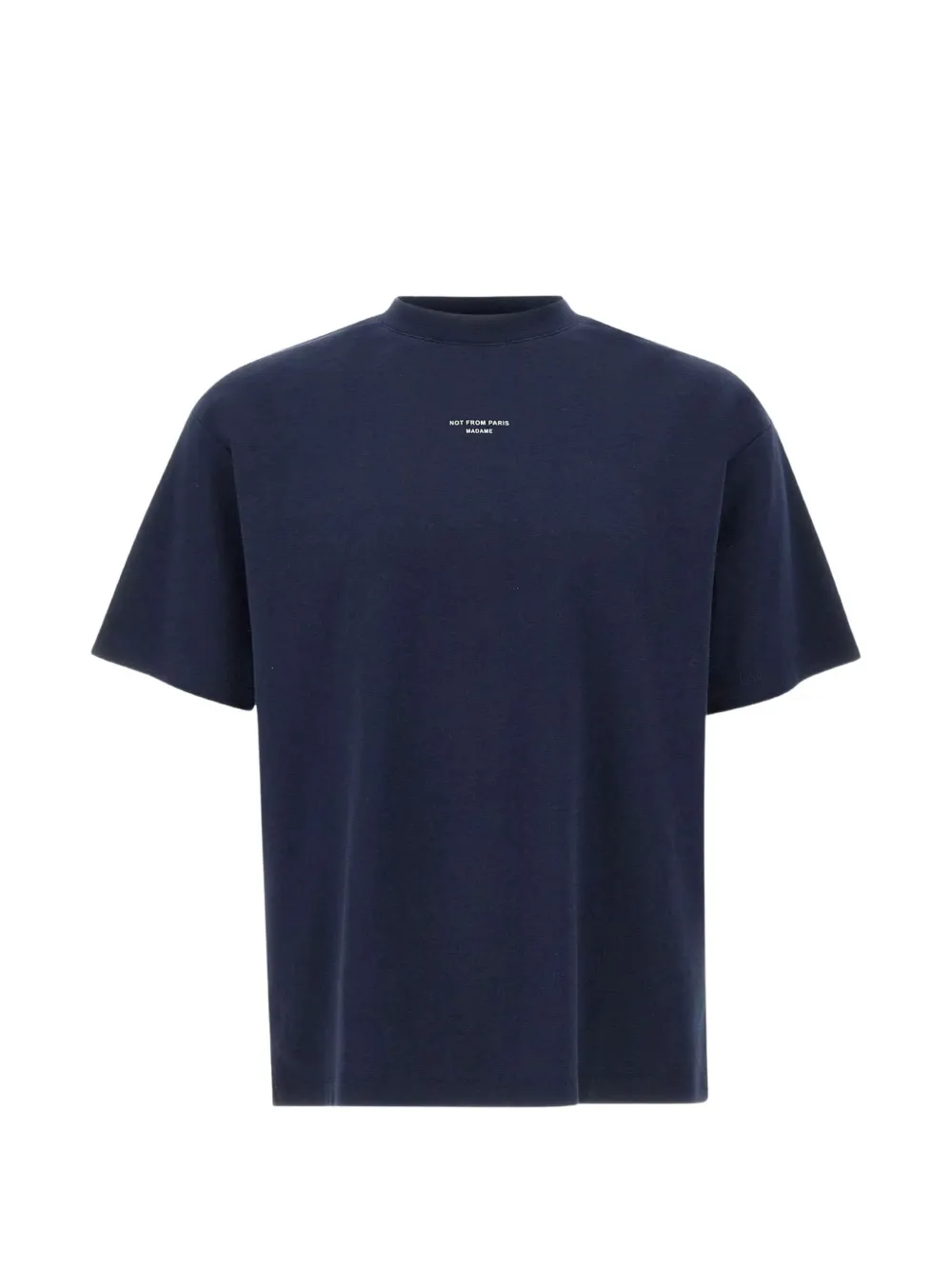Drôle De Monsieur Slogan Classique T-Shirt - Blau