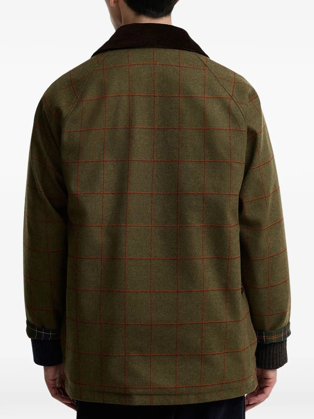 Barbour x Paul Smith Beaufort wollen jack Groen