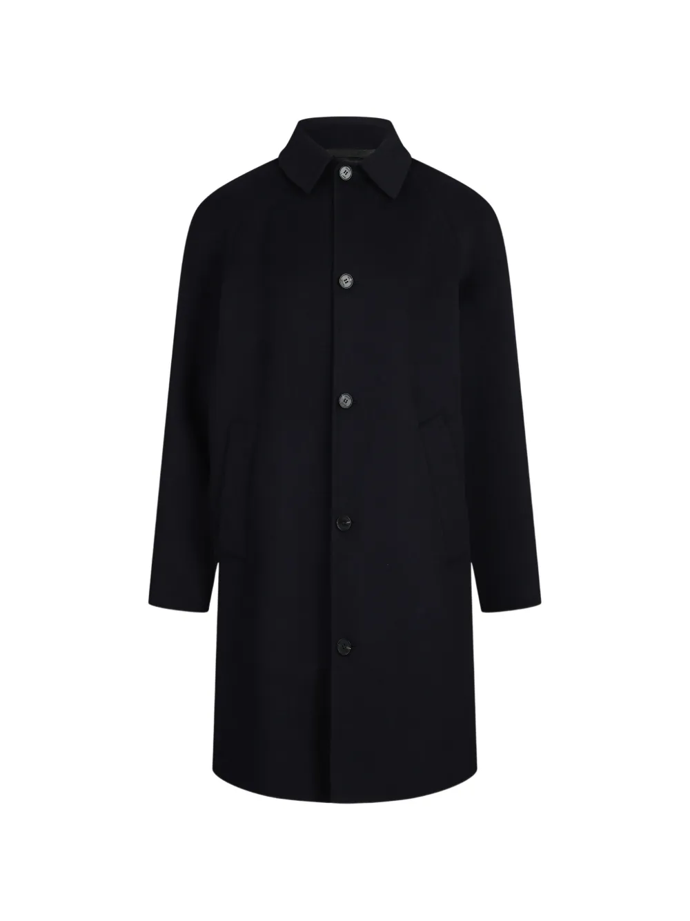 Paltò raglan-sleeve single-breasted coat