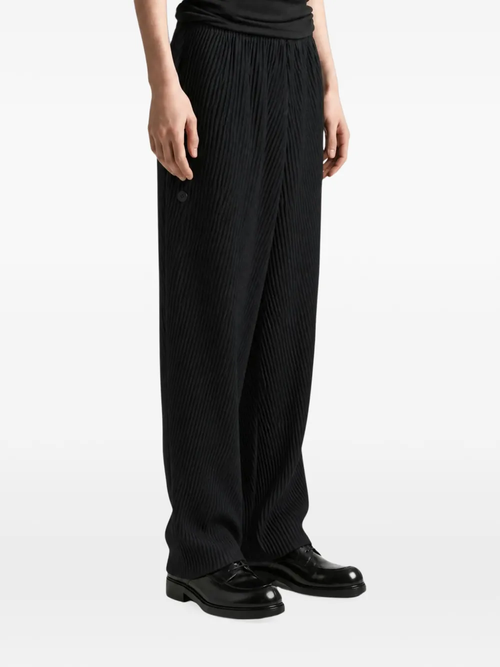 Homme Plissé Issey Miyake Slash pleated trousers