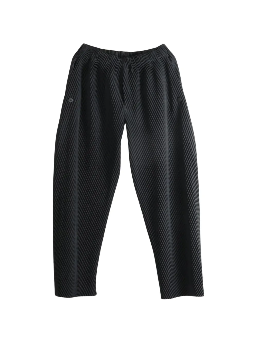 Homme Plissé Issey Miyake Slash pleated trousers - Noir Homme Plissé Issey Miyake Slash pleated trousers - Noir