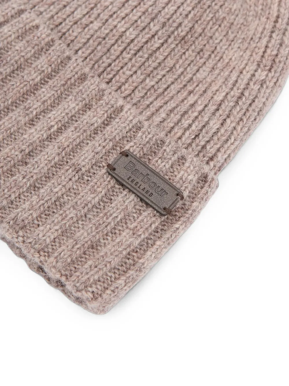 Barbour Carlton ribgebreide muts Beige