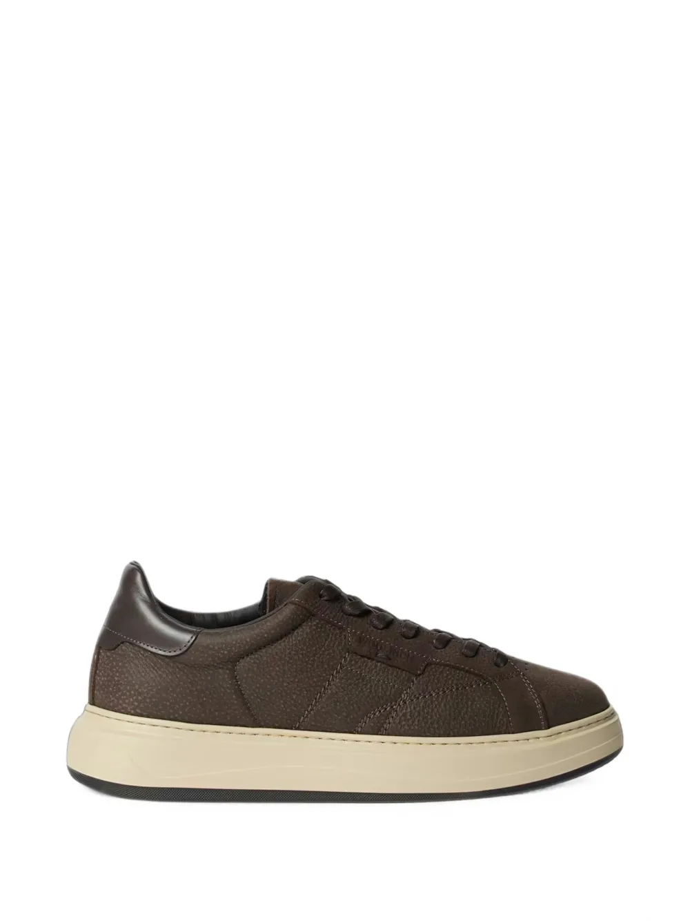 Woolrich grained leather sneakers