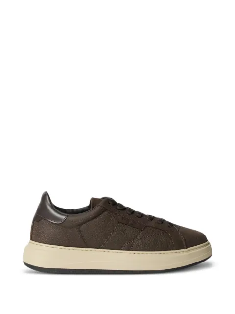 Woolrich grained leather sneakers
