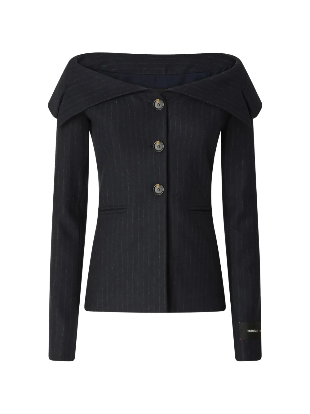 PINKO Top gessato - Nero