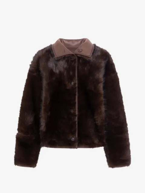 Urbancode reversible faux-fur coat